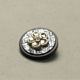 22MM Metal  flower snap button charms