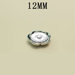 12MM Metal  flower snap button charms