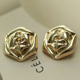 23MM Metal  flower snap button charms