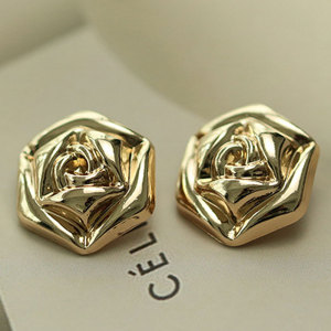 23MM Metal  flower snap button charms