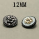 12MM Metal  flower snap button charms