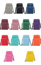 Single shoulder crossbody bag, leather small bag, touch screen mobile phone bag