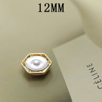 12MM Metal  flower snap button charms