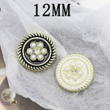 12MM Metal  pearl snap button charms
