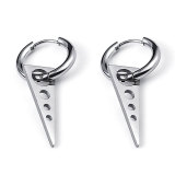 Stainless steel Star Cross Geometry earrings