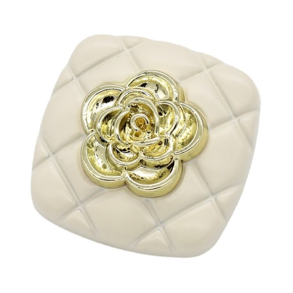 22MM Metal  flower snap button charms