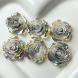 20MM rose Resin snap button charms