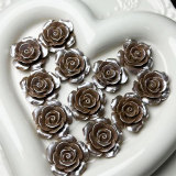 20MM rose Resin snap button charms