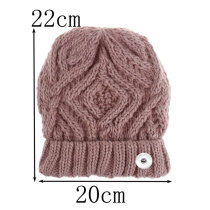 Autumn and Winter Knitted Duck Tongue Hat Fashion and Warm Versatile Beret fit 20MM Snaps button jewelry wholesale