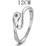 Irregular Twisted Thread Simple Open Bracelet fit 12MM  Snaps button jewelry wholesale