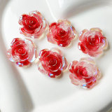 20MM rose Resin snap button charms