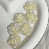 20MM rose Resin snap button charms