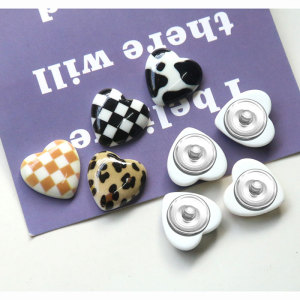 20MM Valentine's Day Love Resin snap button charms
