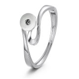 Irregular Twisted Thread Simple Open Bracelet fit 20MM  Snaps button jewelry wholesale