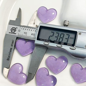 20MM Valentine's Day Love Purple Resin snap button charms