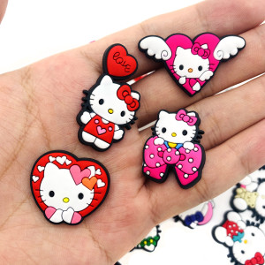 KT Cat Cute Cartoon Kid junior style silicone bracelet  PVC luminous cartoon accessories creative Cartoon