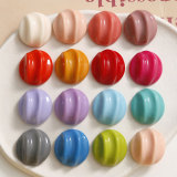 20MM  color Resin snap button charms