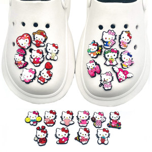 KT Cat Cute Cartoon Kid junior style silicone bracelet  PVC luminous cartoon accessories creative Cartoon