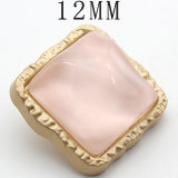 12MM  Metal button square snap button charms
