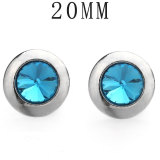 20MM  crystal rhinestone snap button charms