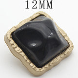 12MM  Metal button square snap button charms