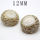 12MM  Metal button snap button charms