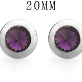 20MM  crystal rhinestone snap button charms
