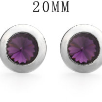 20MM  crystal rhinestone snap button charms