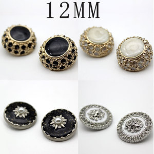 12MM  Metal button snap button charms