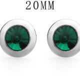 20MM  crystal rhinestone snap button charms