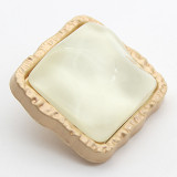 20MM  Metal button square snap button charms