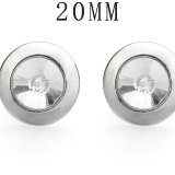 20MM  crystal rhinestone snap button charms
