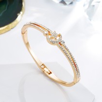 Diamond studded star moon openable bracelet