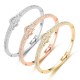Diamond studded star moon openable bracelet