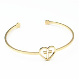 Love Cross Metal Bracelet