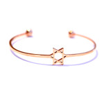 Lucky Hollow Open Hexagram Star Bracelet