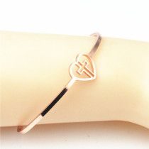 Love Cross Metal Bracelet