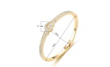 Diamond studded star moon openable bracelet