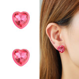 Valentine's Day Love Gem Drop Oil Earrings