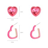 Valentine's Day Love Gem Drop Oil Earrings