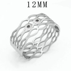 Stainless steel diamond hollow pattern bracelet fit 12MM  Snaps button jewelry wholesale