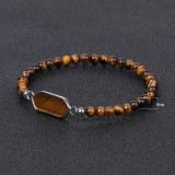 Natural Stone Powder Crystal Tiger Eye Stone Bracelet