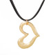 Valentine's Day Metal Irregular Pattern Love Pendant Necklace