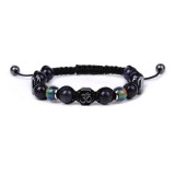 Yoga Colorful Stone Warm Color Changing Bead Knitted Bracelet