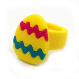 Easter Eggshell Egg Rabbit PVC Children's Ring