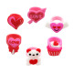 Valentine's Day Barbie Pink PVC Children's Cartoon Ring