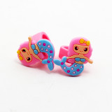 Mermaid Ring PVC Soft Adhesive Children's Ring Silicone Ring Gift