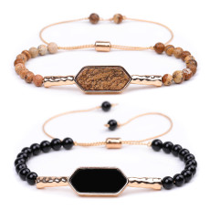 Natural Stone Yoga Woven Bracelet