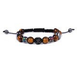 Yoga Colorful Stone Warm Color Changing Bead Knitted Bracelet