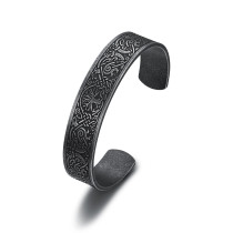 Stainless Steel Life Tree Nordic Viking Rune Bracelet
